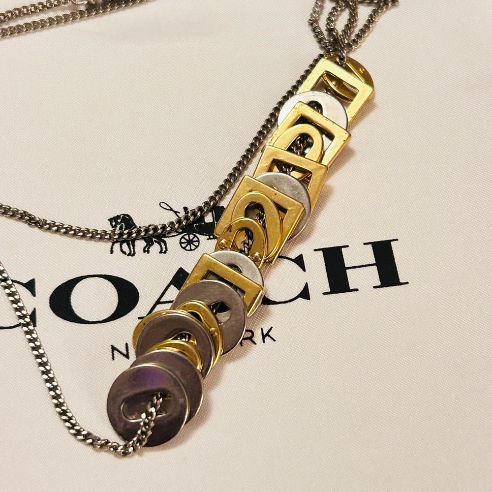 Vintage Coach Y2K Trinket Charm Neckkace - Picture 4 of 10